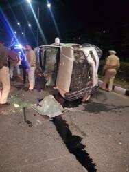 Woman killed, 4 hurt as SUV crashes into divider in Chandigarh