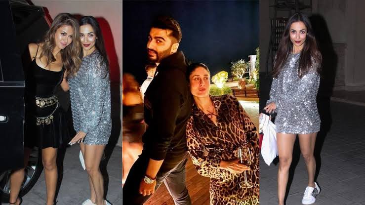 Arjun Kapoor chills with Kareena Kapoor at Malaika Arora’s sister Amrita Arora’s birthday bash.