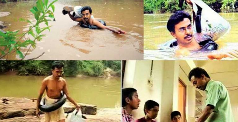 Abdul Malik, from Kerala, swims to school daily and has never missed a class