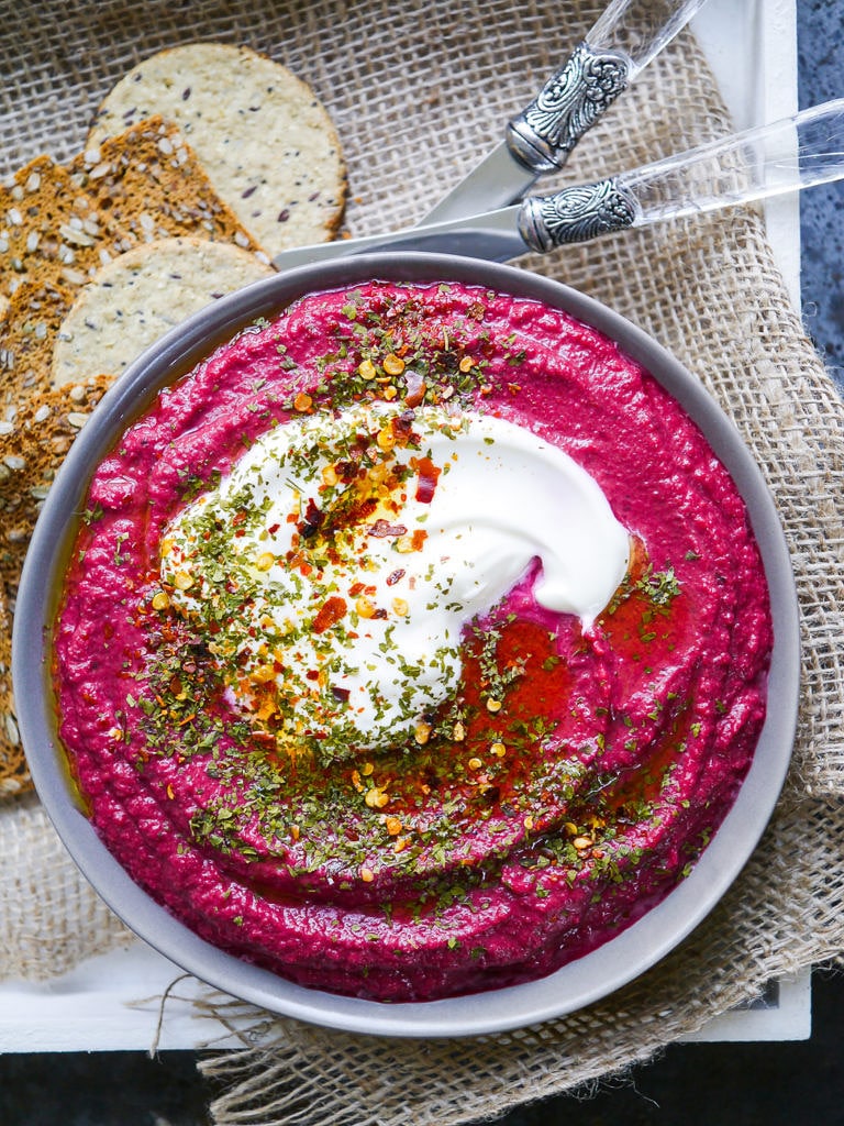 This super-simple beetroot-yogurt dip recipe will change the way you snack