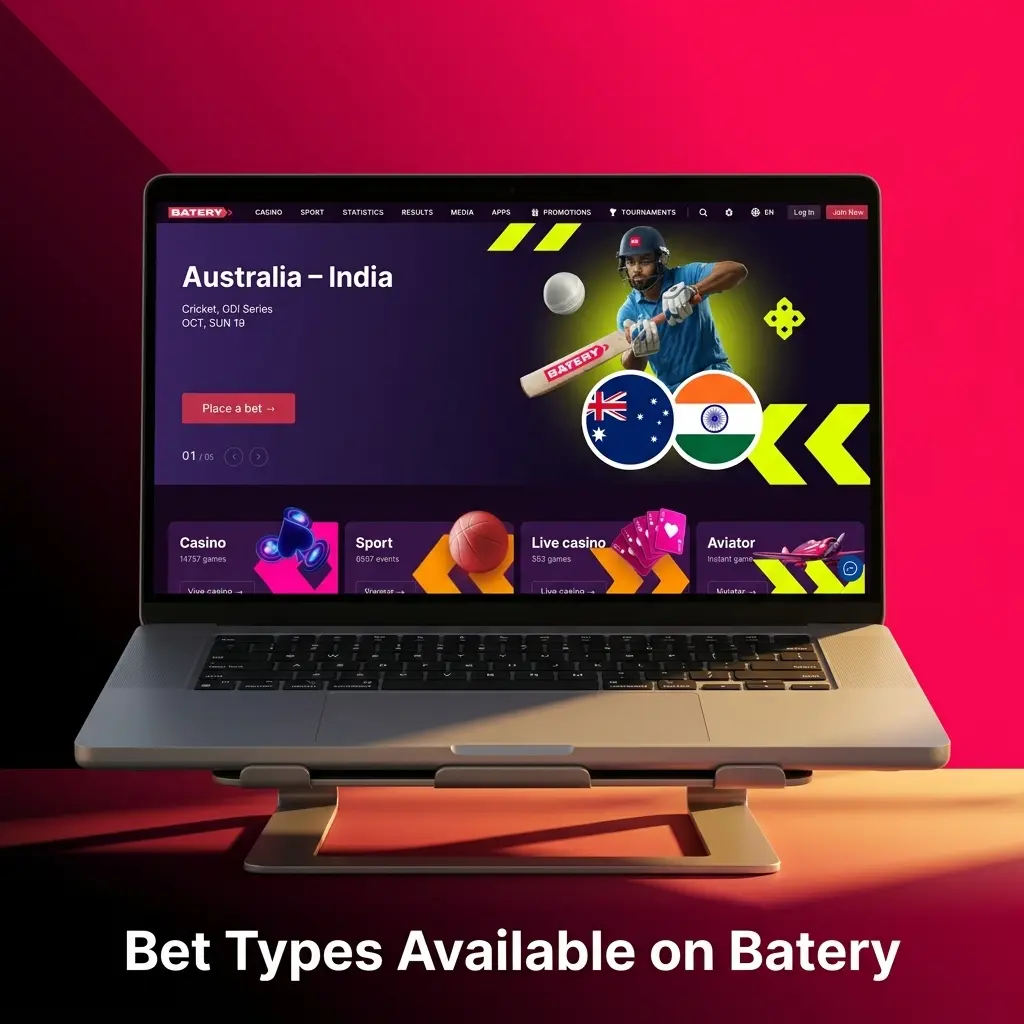 Batery bet types: Single, Express Accumulator, and System bets explained for all risk preferences