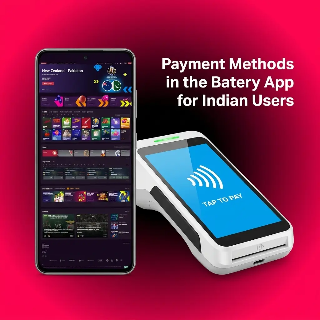 Batery app payment methods in India including UPI, PhonePe, Paytm, Neteller, Skrill, and cryptocurrency options
