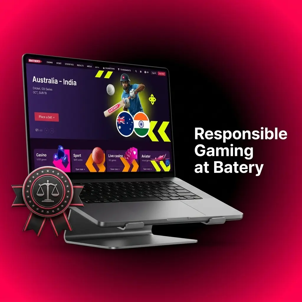 Batery responsible gaming tools in India including deposit limits, self-exclusion, and underage gambling prevention features